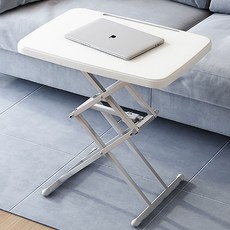 의지몰 접이식 높이조절 테이블, 높이조절테이블 아이보리