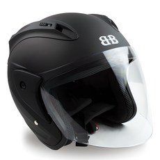 벤시 오픈페이스 헬멧 Y-1, 무광블랙 M, 무광블랙