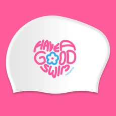 [맥스존] 해버굿스윔WT 롱헤어 수모 긴머리 실리콘 성인수모 수영모자, 1개, 화이트