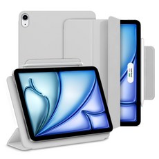 뷰씨 폴리오 마그네틱 애플펜슬 커버 태블릿PC 케이스, 그레이