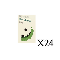 이롬 황성주 국산 검은콩 두유, 24개, 190ml