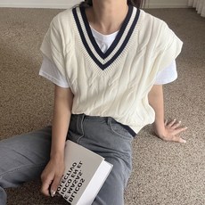오버핏조끼