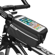 B-SOUL 카멜가방 자전거 스마트폰 프레임 가방, 블랙, 1개