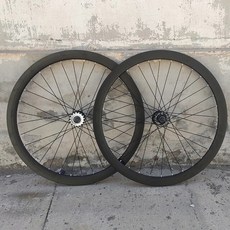 픽시 휠 셋 자전거 카본 고정 기어 Wheelset 40mm 너비 림 알루미늄 합금 플립 플롭 도로 Fixie 32 구멍 17T Freewheel, 1개