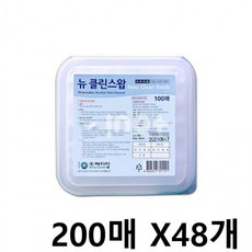 CL-200 뉴클린스왑 x48개 거즈 에탄올 200매, 1개, 1개입 - 포비돈스틱스왑