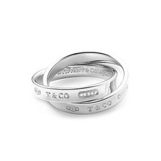 TIFFANY&CO(티파니앤코) 티파니 23781514 (GRP02195) 1837 인터라킹 서클 9호 실버 반지