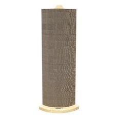  고양이삼총사 마루캣 우드 타워 수직스크래쳐 코너형 리필교체 가능 대형 골판지 스크레쳐 고양이 발톱관리 벽지 가구 보호 고양이 스트레칭, 1개, 본품 