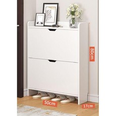 가정용 틈새 슬림 신발장 실내 신발 캐비닛 원룸 투룸 17cm, 화이트 2버킷 50CM