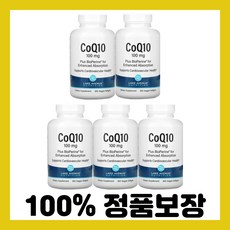 레이크 에비뉴 뉴트리션 CoQ10 바이오페린 100mg 식물성소프트젤 365정 x 5, 5개