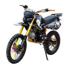 오토바이 2륜 산악 바이크 오프로드 농업 이륜 125cc, 1개/125cc/블랙