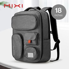 Mixi-야외 방수 백팩 남녀 공용 여행 가방 18 인치 화이트 블랙 블루