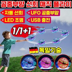 [독일기술] 플라잉 스피너 부메랑 볼 공중부양 장난감 UFO 매직 선회 완구 핸드 작동 회전 LED 장난감 스트레스 크리스마스 선물 어린이 드론, 1개, 블루+핑크