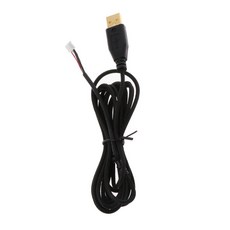 USB 키보드 마우스 케이블 레이저용 소프트 나일론 마우스 와이어 2013 6400dpi, 검은 색, 01 Diameter2.9mm