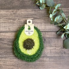 리빙플러스 뜨개질 반짝이아보카도수세미