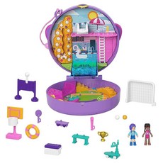 721076 Polly Pocket 마이크로 벨라 & 프렌드 돌 사커 스쿼드 컴팩트 장난감