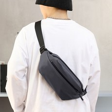 NSION 남성 캐주얼 힙색 다기능 슬링백 크로스백