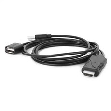 USB HDTV 케이블 1080P HD 미러링 및 IOS 스마트 폰-TV 모니터 충전, 1개