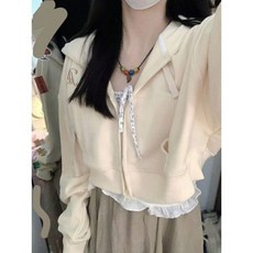 여성용 레터 프린트 크롭 후드 하라주쿠 짧은 후드 스웻셔츠 긴팔 탑 한국 스트리트웨어
