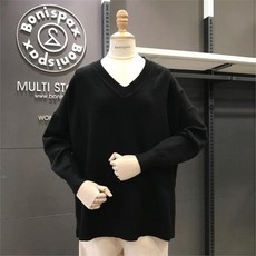[보니스팍스] NC02 브이넥 루즈핏 니트 X48KP320
