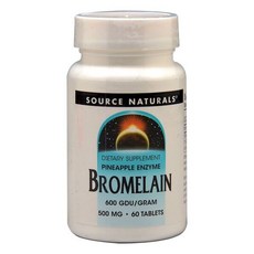 2개X 소스내추럴 브로멜라인 600 GDUgram 500mg 60정, 2개