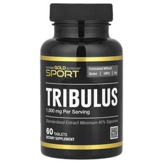 California Gold Nutrition 스포츠 트리뷸러스 1000mg 60정, California Gold Nutrition ..., 1개