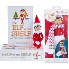 The Elf on the Shelf: 크리스마스 전통 걸스카우트 엘프 블루 아이드 클로스 꾸뛰르 컬렉션 눈송이 스커트 스카프 의상