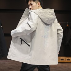 남자 후드집업 바람막이 봄 점퍼 아우터 남성 재킷 2021 트렌드 모델 캐주얼 재킷 과 겨울 긴 윈드 브레이커