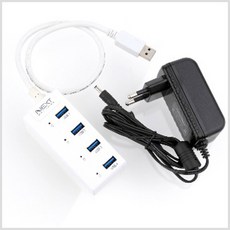 이지넷유비쿼터스 NEXT-505UHP USB 3.0 4포트 유전원 허브 USB허브, 선택없음