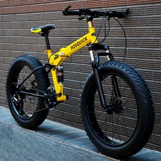 접이식 팻 펫 바이크 MTB 자전거 오프로드 산악, 27단 + C + 20인치
