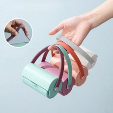 사선 컷팅 테이프크리너 손잡이 돌돌이테이프, 그린