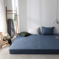 아이닉스 순면 누빔 패밀리침대 매트리스커버