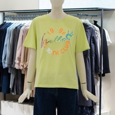 씨씨콜렉트 X 마마콤마 콜라보 반전 넥라인 티셔츠 C202PSM053