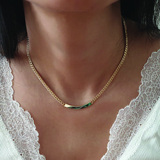 18k화이트골드목걸이