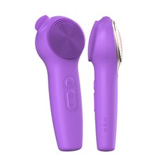 Krysenix 얼굴마사지기 진동 클렌저, 퍼플