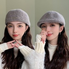  사은품증정 여성 헌팅캡 겨울모자 니트 베레모 빵모자 화가모자