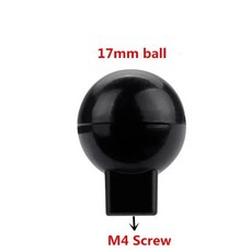액션 카메라 휴대폰 GPS 홀더 액세서리 14 인치 어댑터 17mm 볼 마운트 더블 소켓 암 클램프 조인트 커넥팅 로드 고프로용, 1) 1pc plastic ball, 1개
