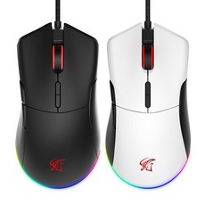 앱코 A230 3325 RGB 게이밍 유선 마우스 A230M, 화이트
