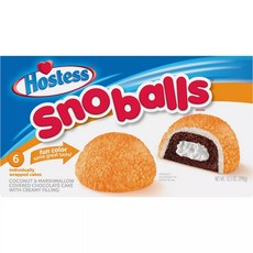 1 Hostess SnoBalls 6 Count (Color May Vary by Season)