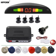 주차 센서 자동차 주차 키트 LED 디스플레이 4 센서 22mm 백라이트 역방향 백업 레이더 모니터 시스템 12V 8 색