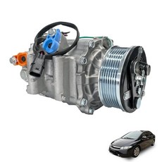 AC Compressor with Clutch Compatible with 2006-2011 Honda Civic 1.8L Air Conditioner Compressor OEM, AC Compressor with Clutch Comp