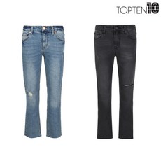 탑텐 탑텐 여성 슬림 스트레이트 데님 팬츠_MSY3DP2902_1