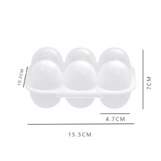계란 거치대 주방 가능한 디펜서 상자 캠핑용 그리드 6 용기 재사용 보관 정리함, Style A, 1개, 1개입