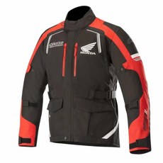 알파인스타스 Alpinestars 남성용 혼다 안데스 v2 Drystar 오토바이 재킷 블랙/레드 미디엄 블랙.