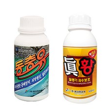 기계유제 유황합제 대용량 동충유 진황 월동 과수나무관리, 진황500ml + 동충유(기계유제)500ml 세트, 500ml, 1개