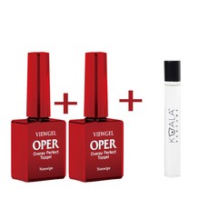 바비뷰젤 오빠탑젤10ml (1+1) 탑젤 손톱광택 젤네일재료, 1set, 투명