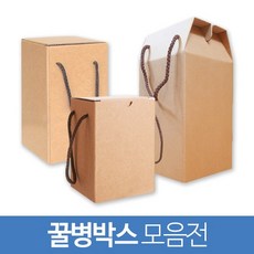 (모음전)꿀병박스 1.2kg / 2.4kg 3종 50 100장-선택형