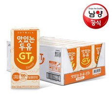 남양 맛있는두유GT 달콤한맛 190mlx24팩, 단품