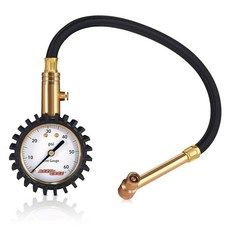 Accu-Gage RRA60X 프로페셔널 타이어 압력 게이지 보호 고무 가드 포함 (60 PSI), 60 PSI