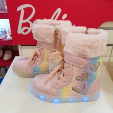 바비키즈 FW 최상 신상!!!!! 완전 따뜻하고 사랑스러운 신상 부츠~발바닥에 불이 반짝반짝~