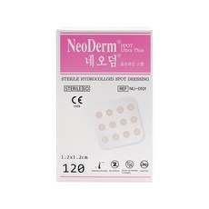 [그린에버메디신] [그린에버] 에버레이드 네오덤 스팟 여드름 패치 스팟패치 1.2cm*1.
